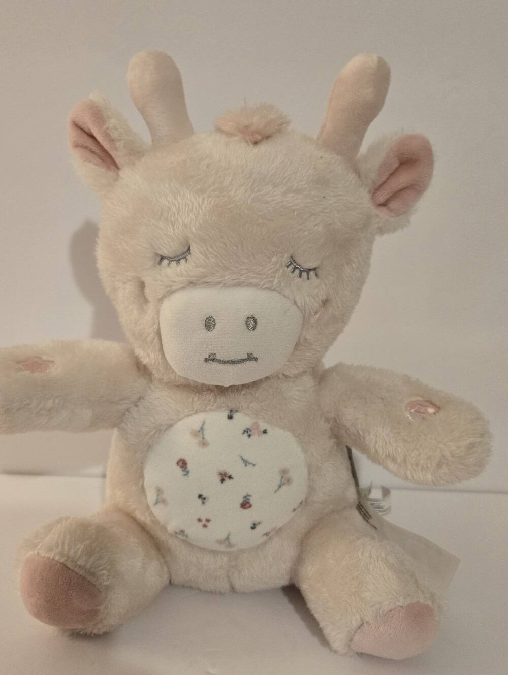 Dreamgro Pale Pink Giraffe Plush Stuffed Animal 11" Sitting